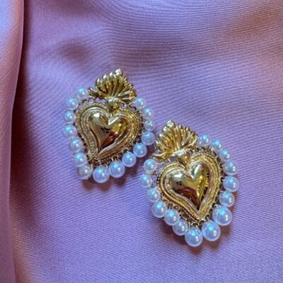 COREMIO orecchini ex voto perla oro
