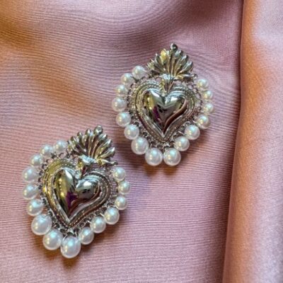 COREMIO orecchini ex voto perla argento