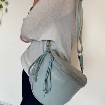 ALIDA borsa marsupio azzurra