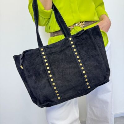 GRETA borsa camoscio nero
