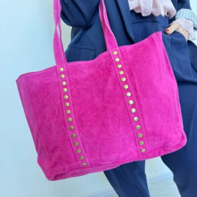 GRETA borsa camoscio fuxia