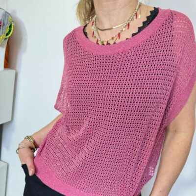 APE maglia gilet traforata