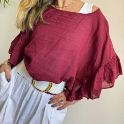 VOLANT blusa cotone
