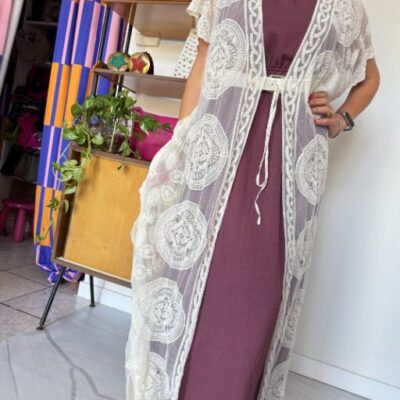FORMENTERA kimono in pizzo