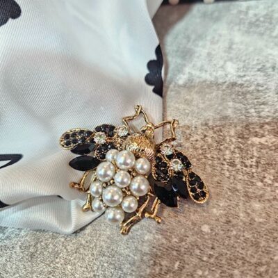 Spilla APE strass nero