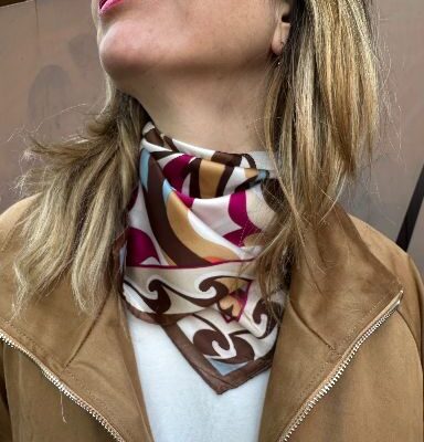 FANTASY  foulard base moka