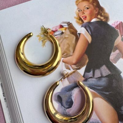 MEZZALUNA orecchini oro