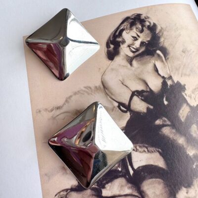 RUBIK orecchini argento