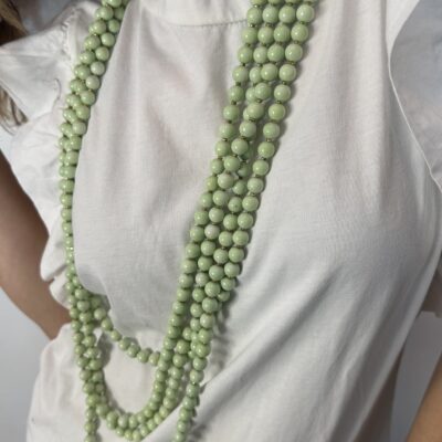 COLLANA multifilo verde menta