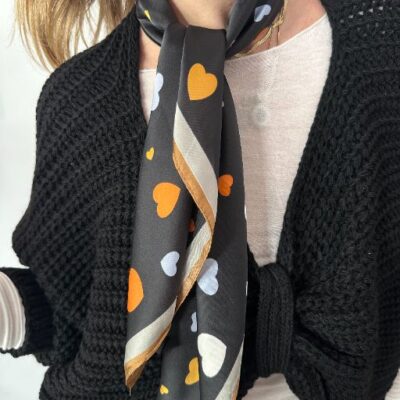 AMOUR  foulard nero