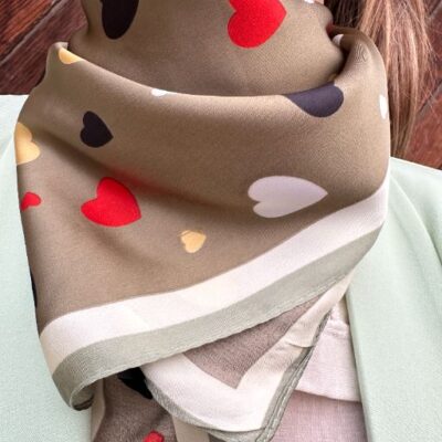 AMOUR  foulard verdino