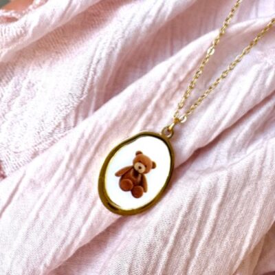 Collanina mini orsetto oro