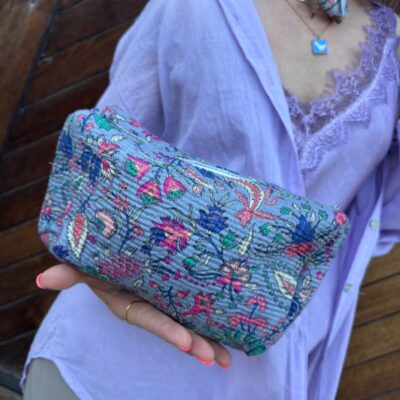 TRESOR pochette flower jeans