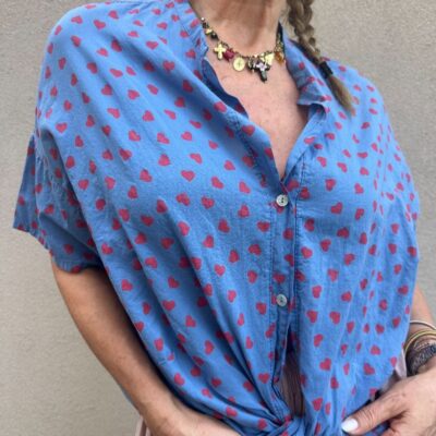 LOVE BOMB camicia a cuori